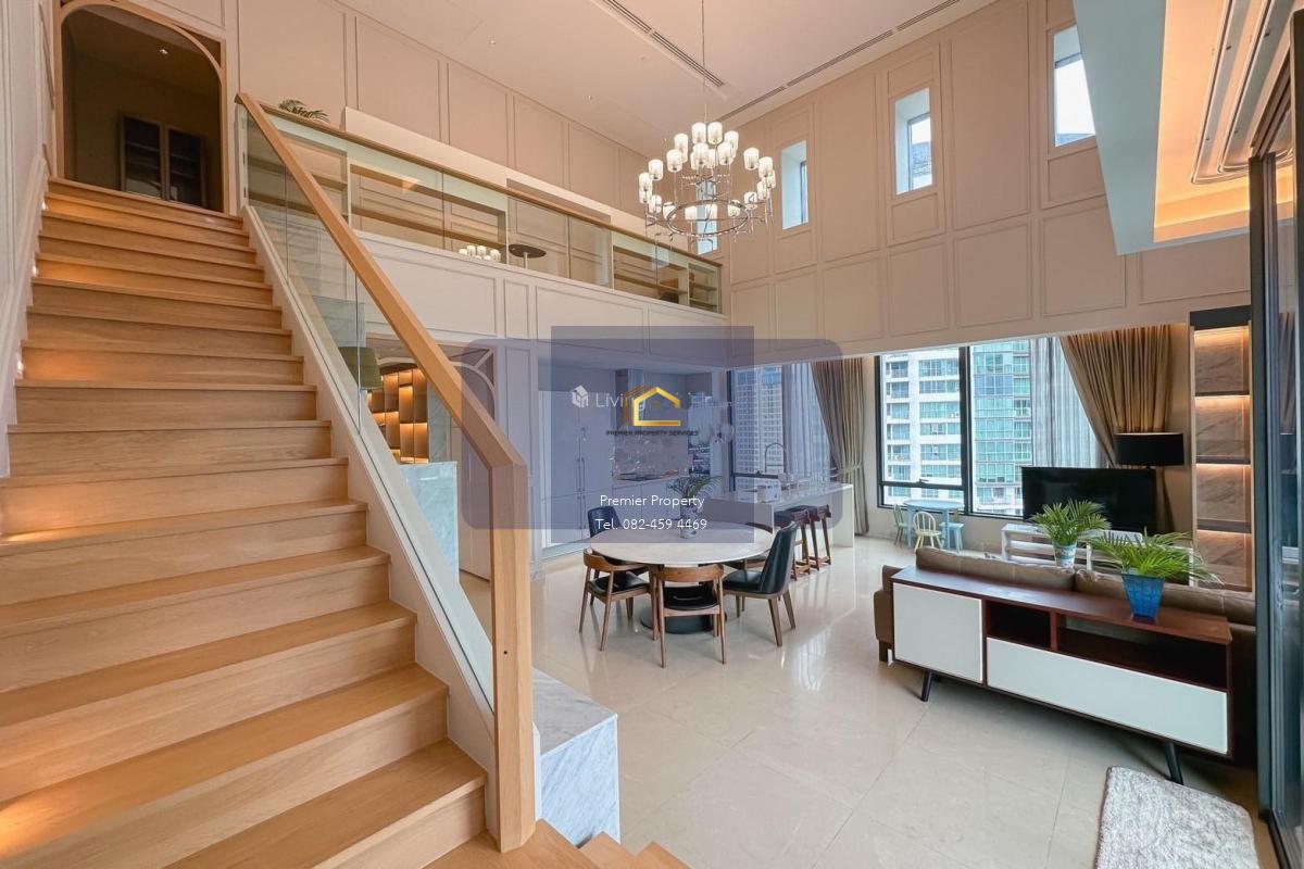 For Rent Fully furnished Duplex 3 bedrooms, 3 bathrooms Sindhorn Residence